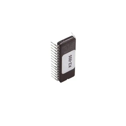 EPROM-Chip mit Anschlussstruktur, möglicherweise für die Steuerung von Hansgrohe Produkten. Das Produkt hat eine schwarze Kunststoffoberfläche.